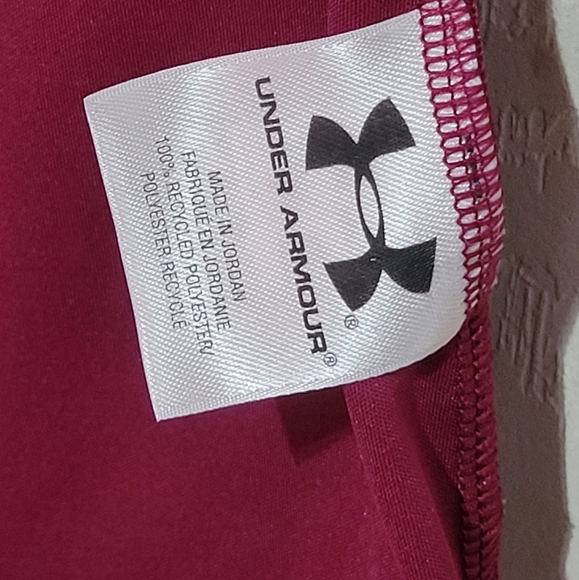 Under Armour Green Heat Gear- Semi Fitted- Womens Size Medium - Color Maroon - Picture 6 of 9